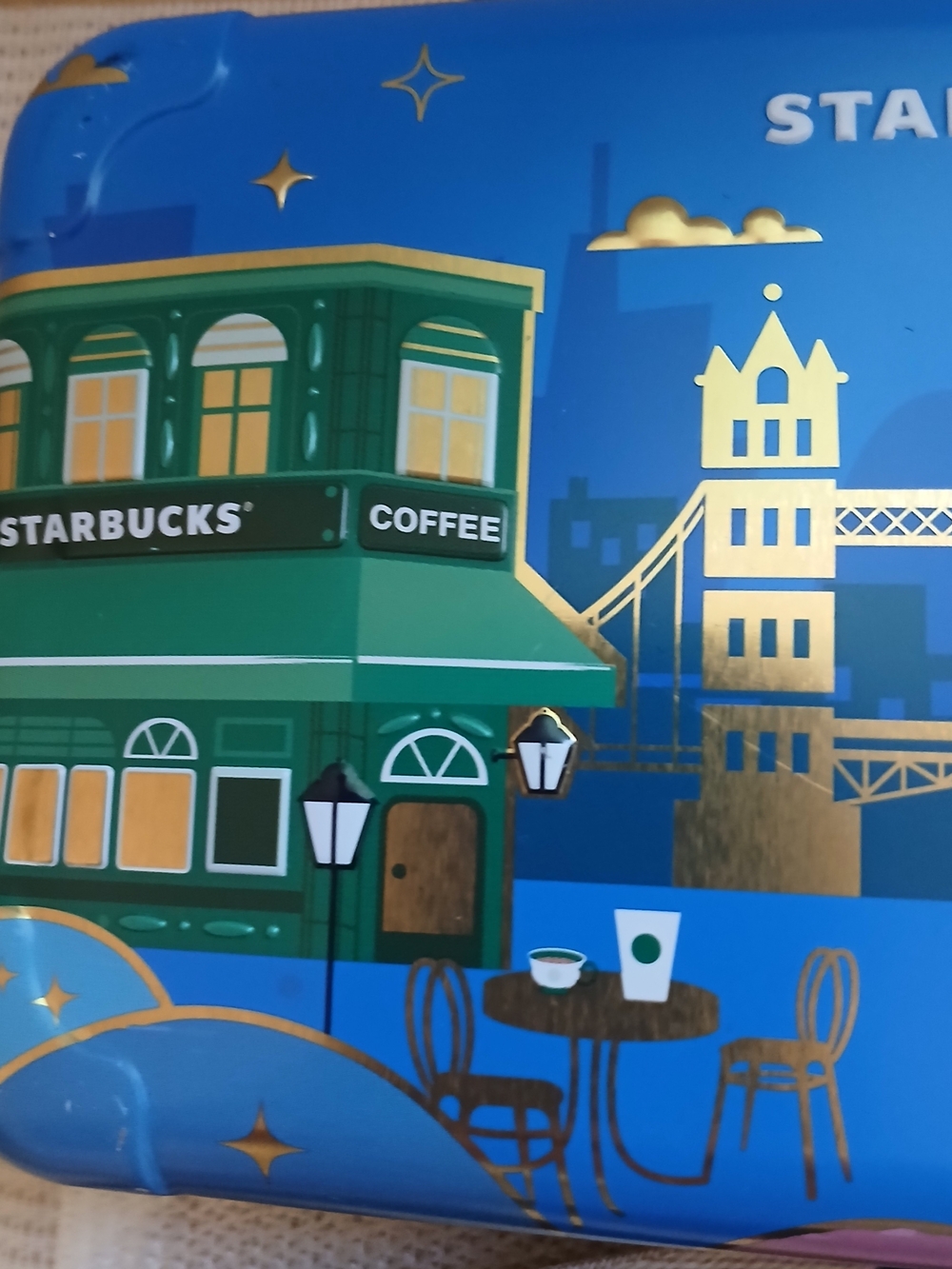 Starbucks Metal Mini Suitcase crossbody Container Purse Has A Little Dent - Picture 3 of 12